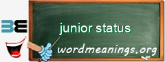 WordMeaning blackboard for junior status